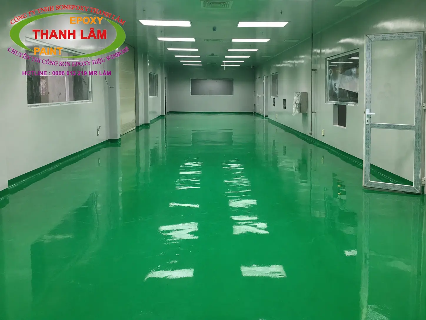 Công trình sơn epoxy tự san phẳng