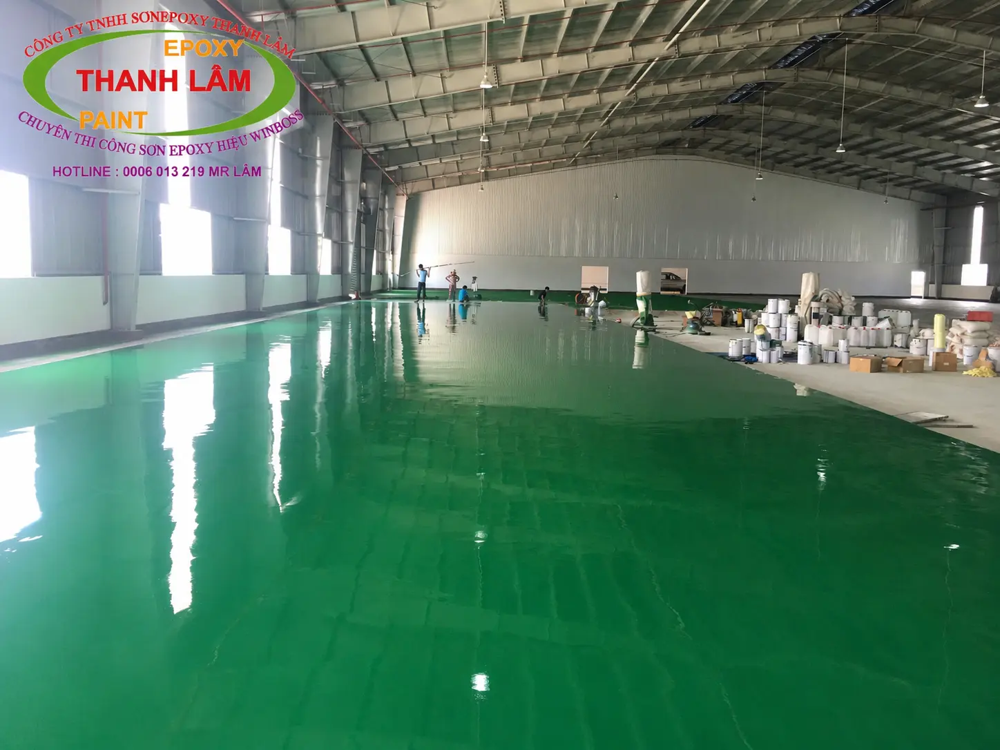 Công trình sơn epoxy tự san phẳng
