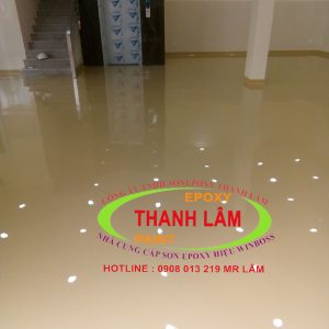 Hoàn Thiện Sơn Epoxy Tự Cân Bằng Tòa Nhà Trưng Bày Sản Phẩm Mẫu