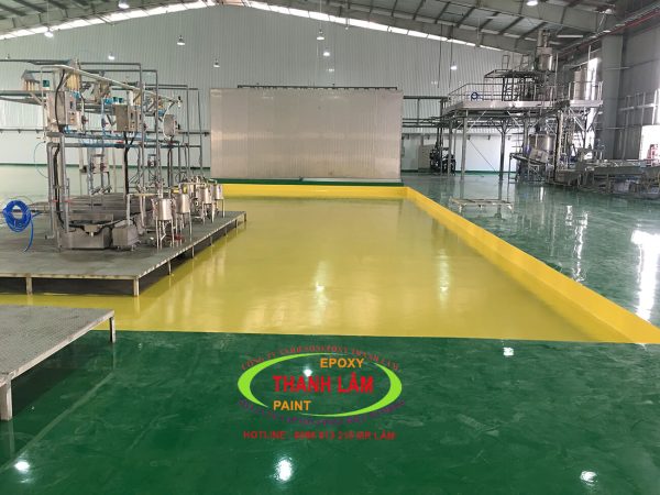 Hoàn Thiện Sơn Epoxy Tự Cân Bằng Nhà Máy Chế Biến Thực Phẩm Khu Sản Xuất