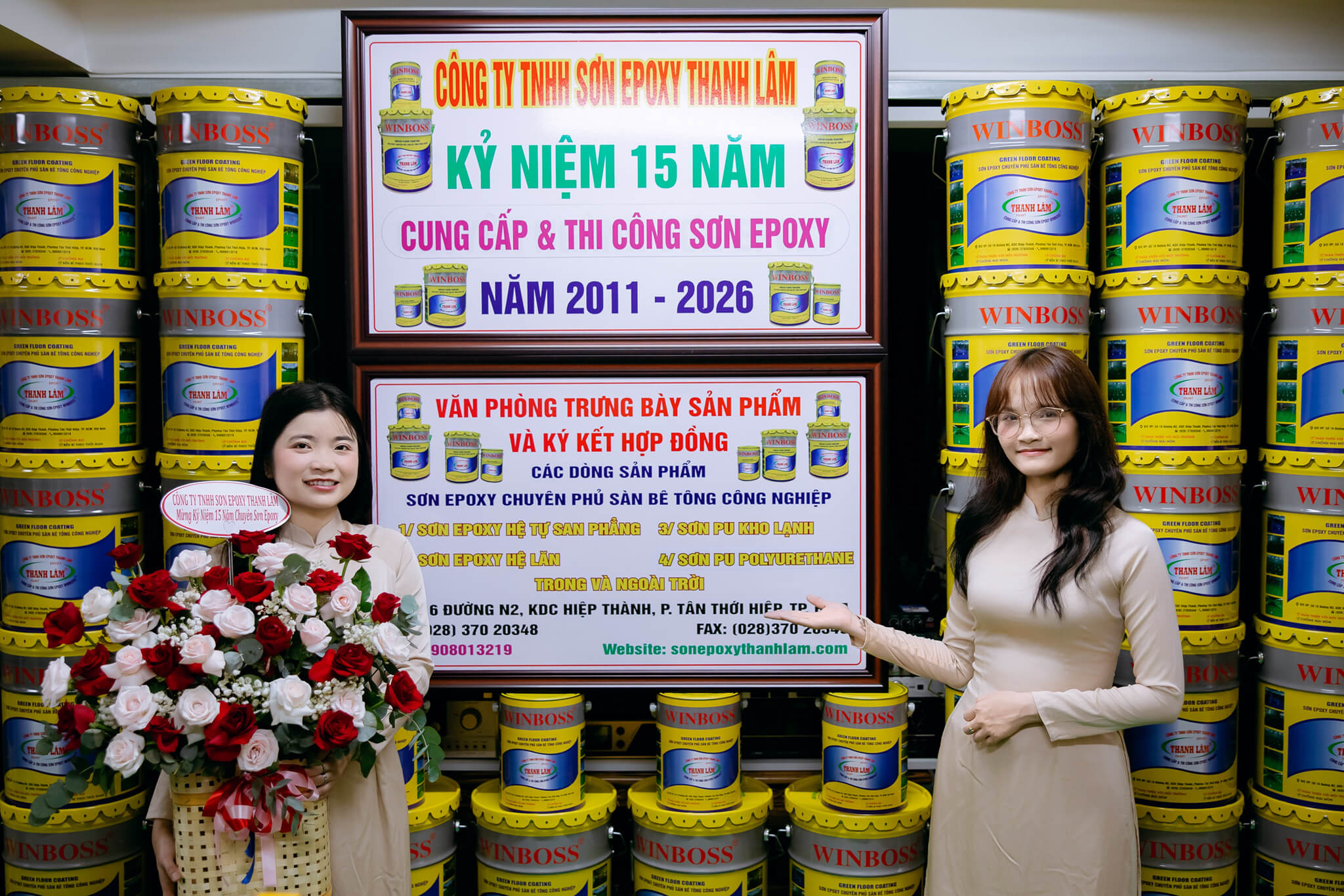 Đội ngũ thi công sơn Epoxy Thanh Lâm