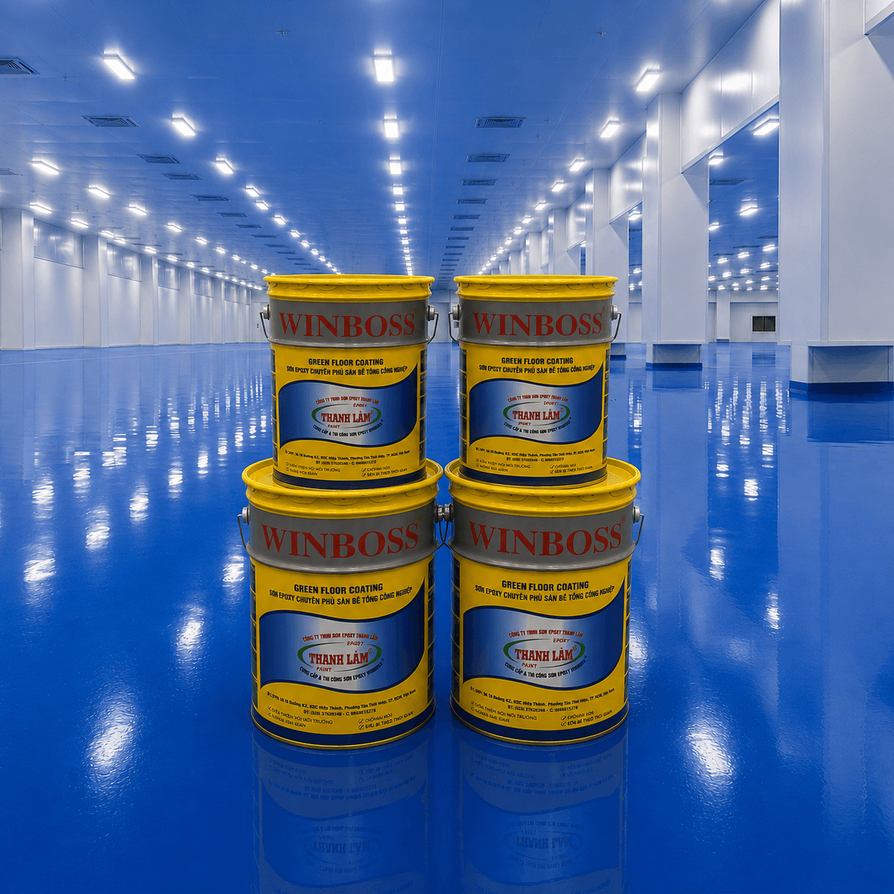 Sơn Epoxy Winboss tự san phẳng